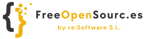 The logo of freeopensourc.es: A pair of opening and closing code brackets.